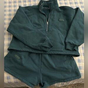 SET Active Deep Green Fleece Set